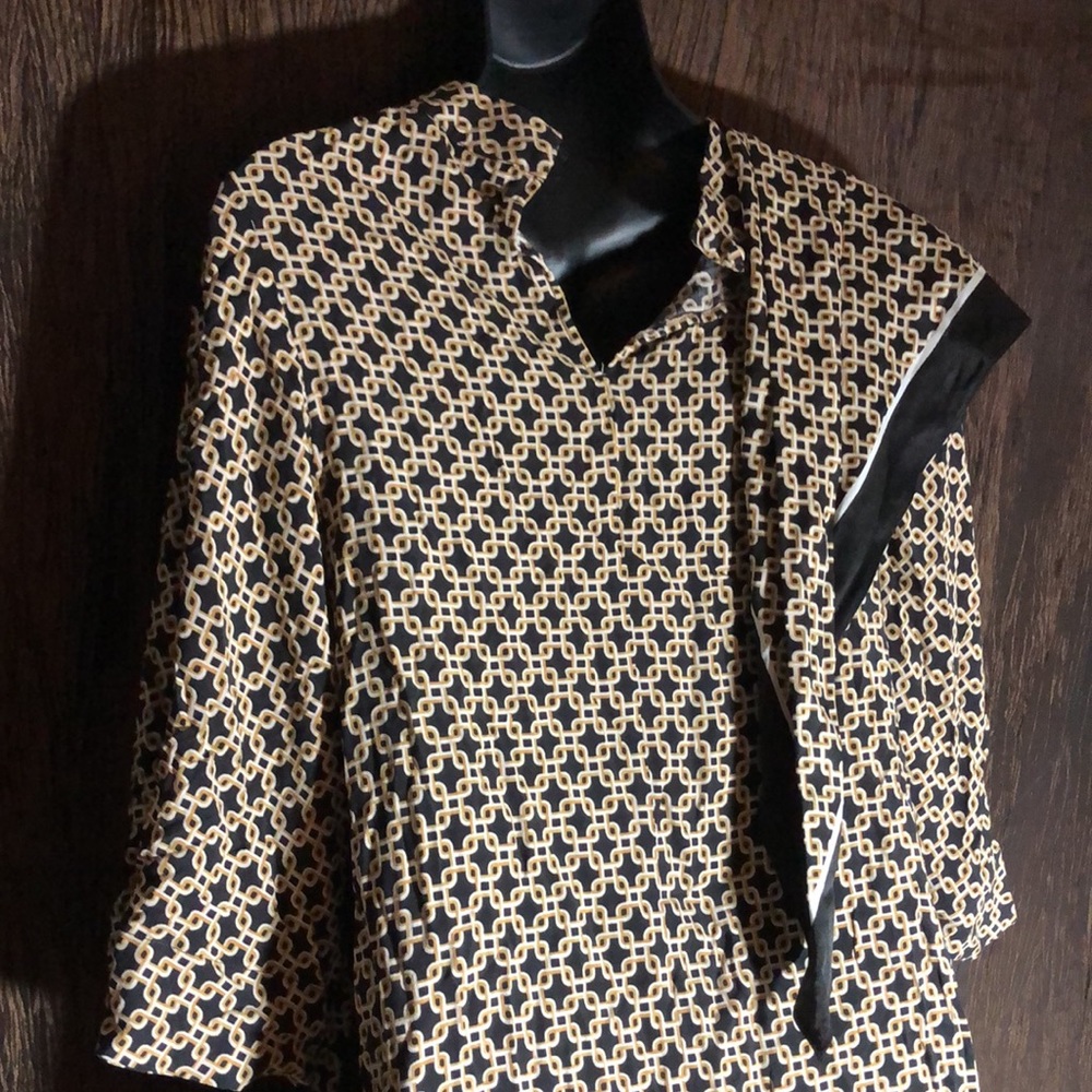 H&M women’s blouse with matching scarve sz 2 - Picture 6 of 9